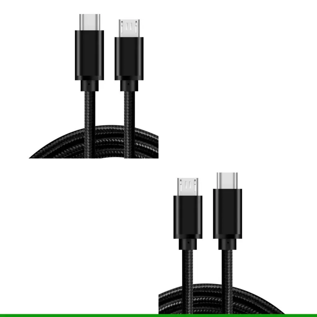 U55C Quick Charging 2.4A Type C To USB Data Cable Braided Cord for Smartphones