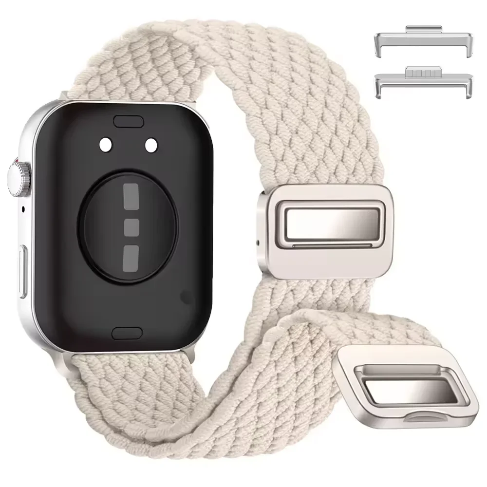 Дышащий нейлоновый плетеный ремешок для часов Huawei Fit 4/4pro, удобный магнитный браслет для часов Huawei Watch Fit 4 3, браслет