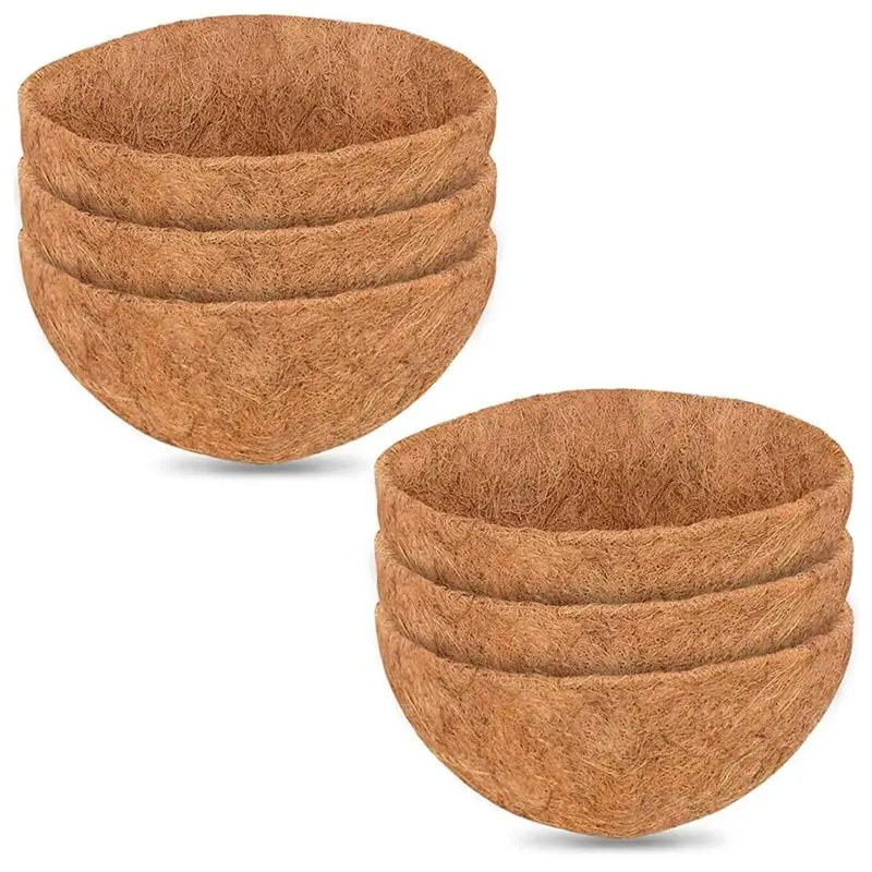 HITL 14 Inch Coconut Liners for ,Natural Coir Basket Replacement Liners for Hanging Basket Flowers