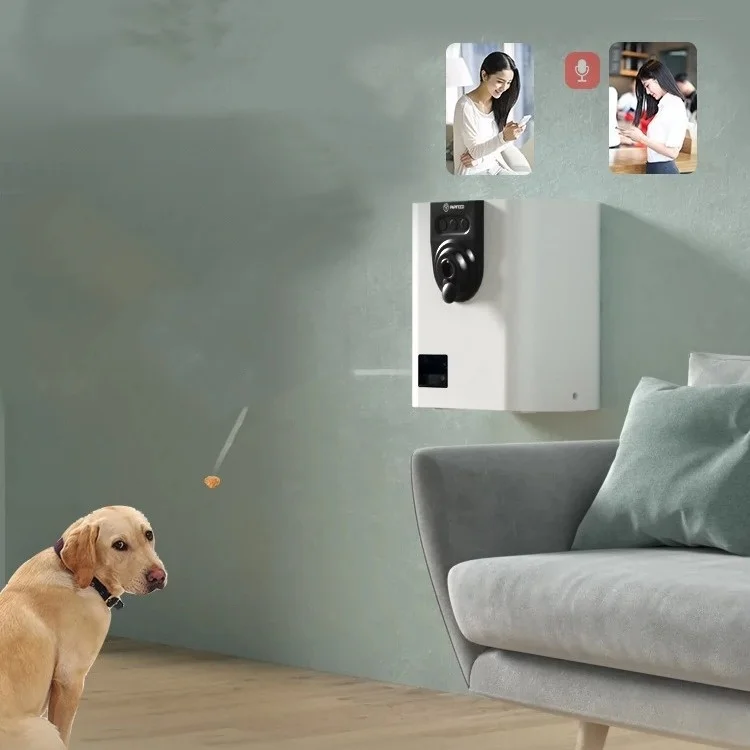 Wholesale Smart Cat Camera with Treat Dispenser Monitoring Pet Feeder Auto Pet Food Dispenser App Control for Cat Dog