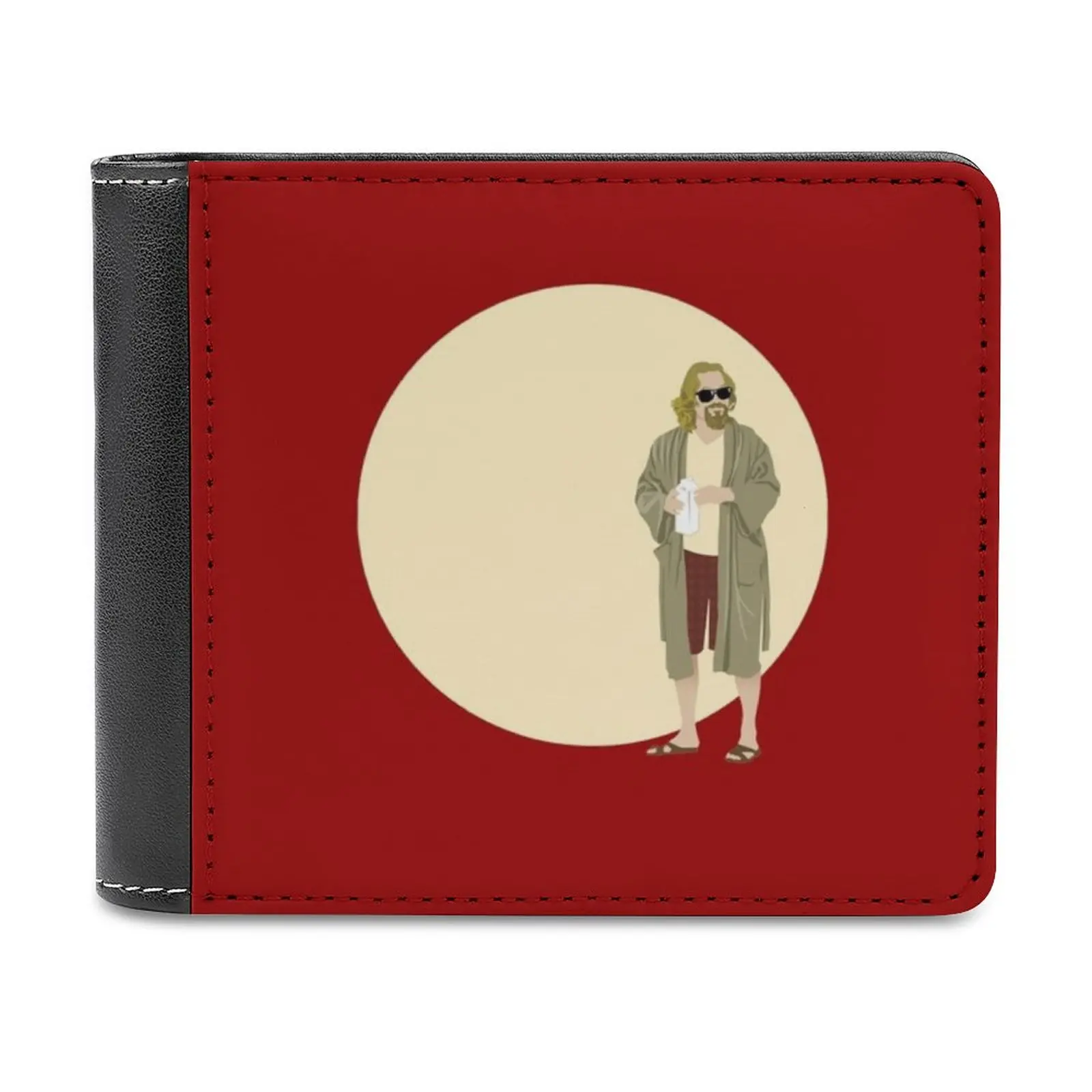 

The Dude The Big Lebowski Circle Men's Wallet Purses Wallets New Design Dollar Price Top Men Leather Wallet Dude Big Lebowski