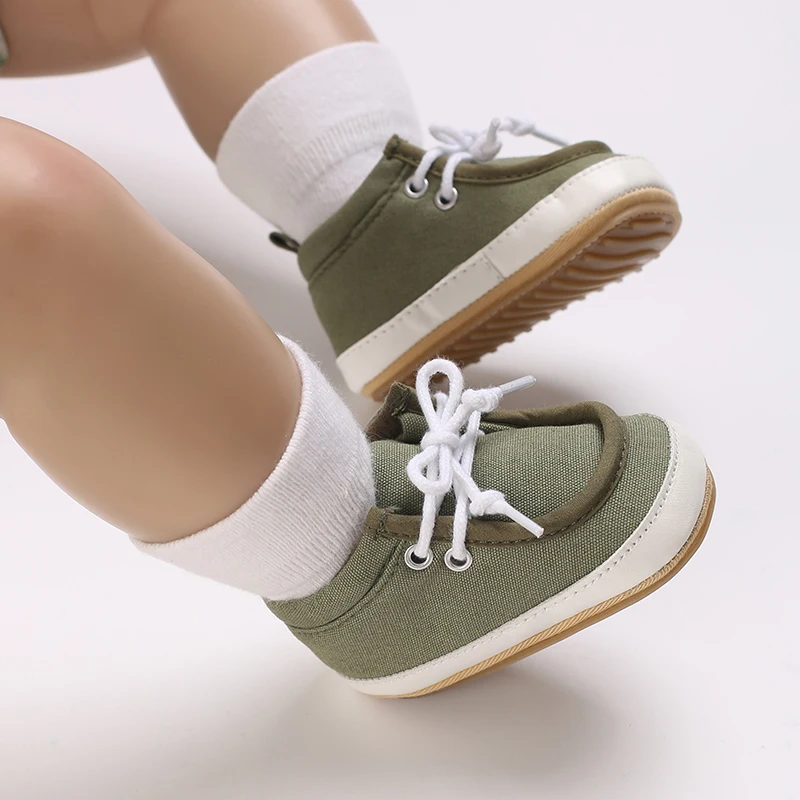 

Fashion Spring And Autumn 0-18M Baby Shoes Children's Sports Shoes Boys' Soft Rubber Soles Anti Slip Baby Walking Shoes Casual