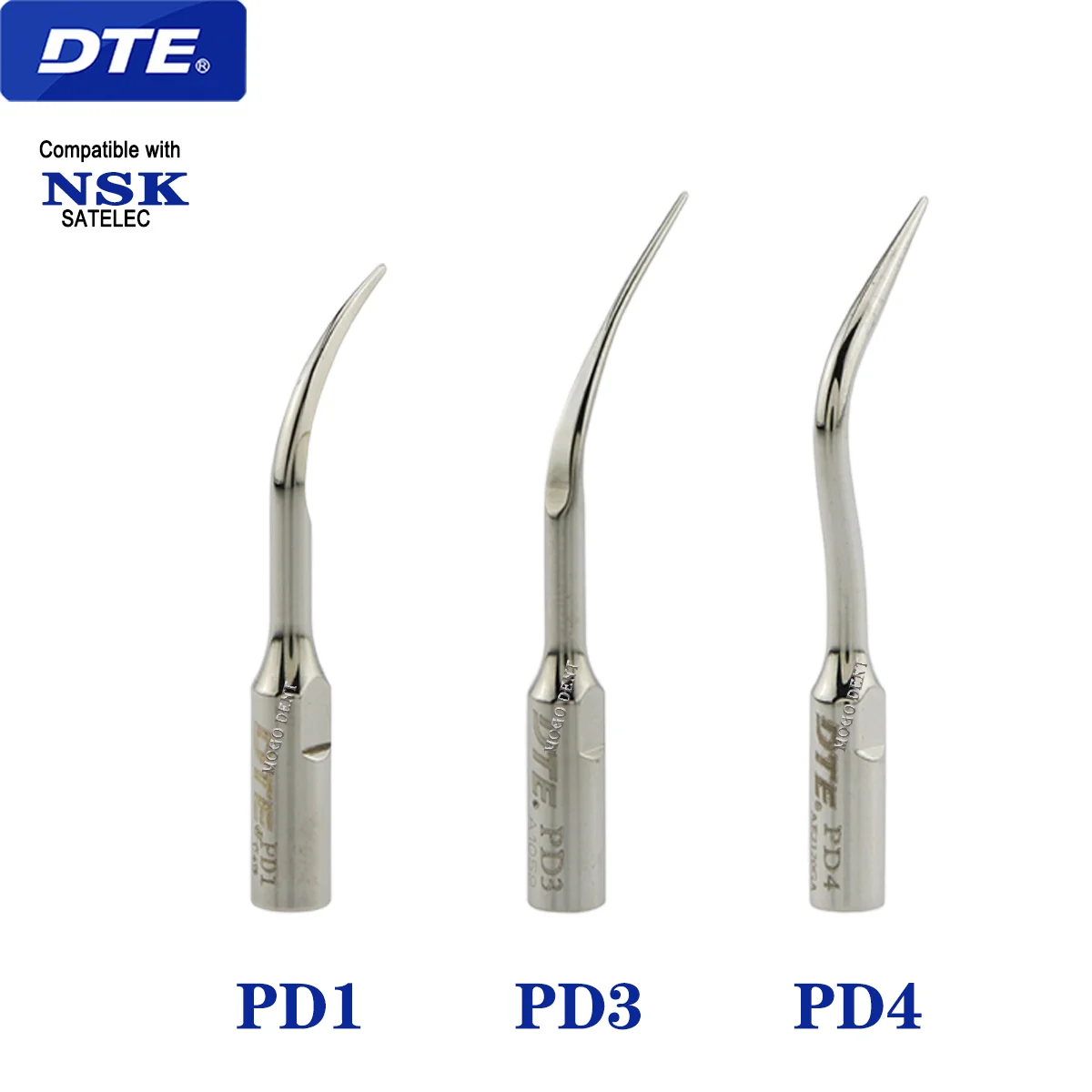 Woodpecker DTE Tips Dental Ultrasonic Scaler Tips Periodontics Tips P1 P3 P4 PD1 PD3 Fit EMS NSK SATELEC ACTEON Scaler Handpiece