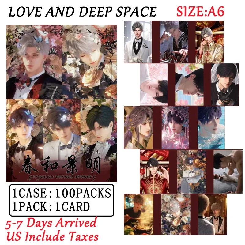 

2025 Wholesales Love And Deep Space Collection Box Xing Chen Culture Sexy Male God Abs Series Anime Christmas Gift