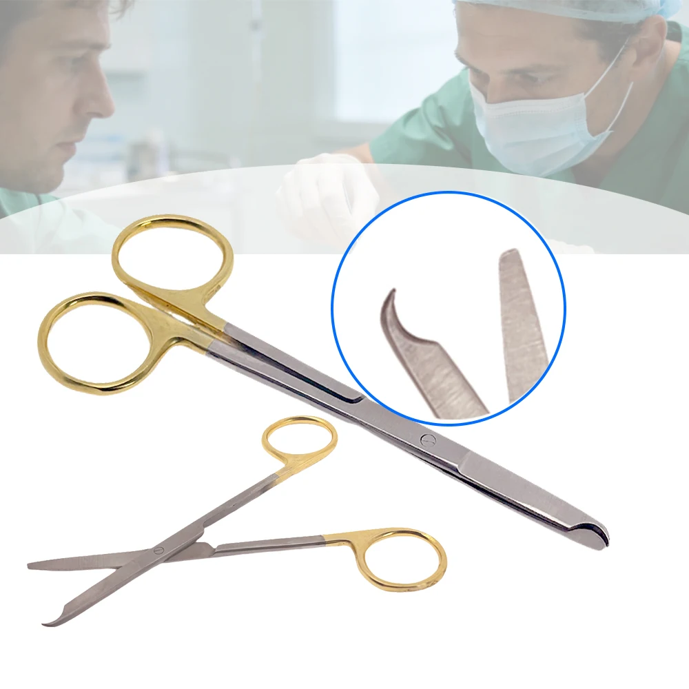 

Surgical Spencer Stitch Suture Removal Scissors Gold Dental Tools for Suture Cutting Removal Medical Grade