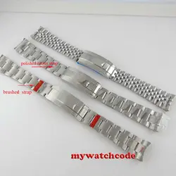 20mm 316L stainless steel solid jubilee bracelet fit 40mm Sub oyster mens watch