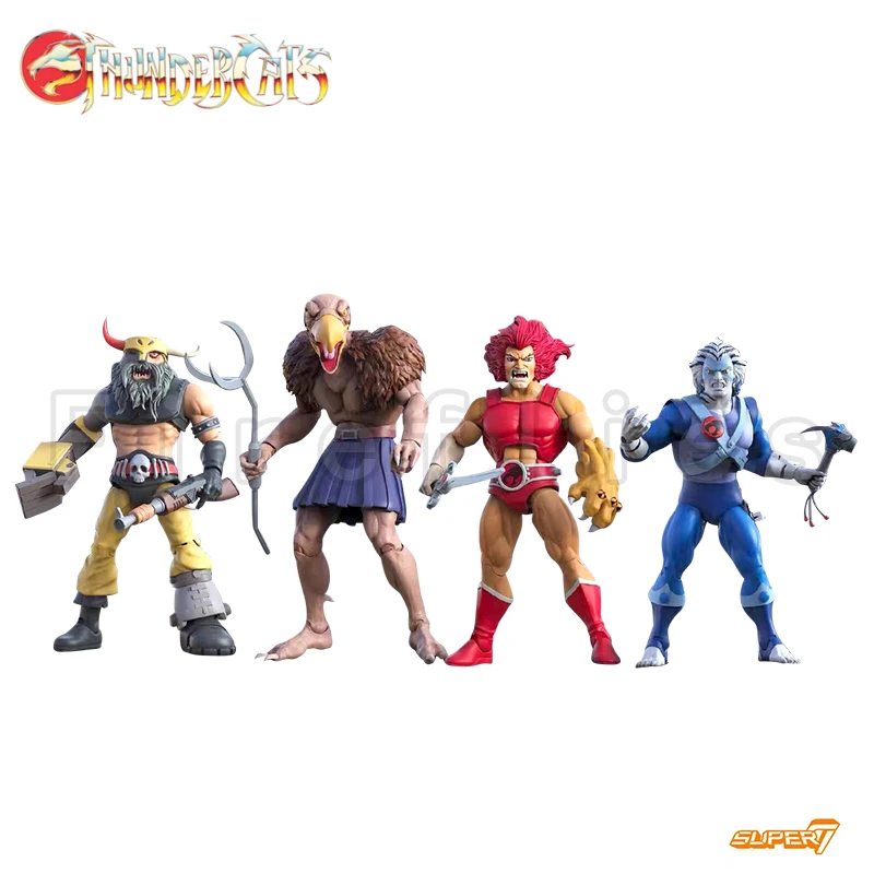 

7inches Super7 Thundercats Action Figure Wave 5 Ultimates Bengali Lion-O Vultureman Anime Movie Model For Gift Free Shipping