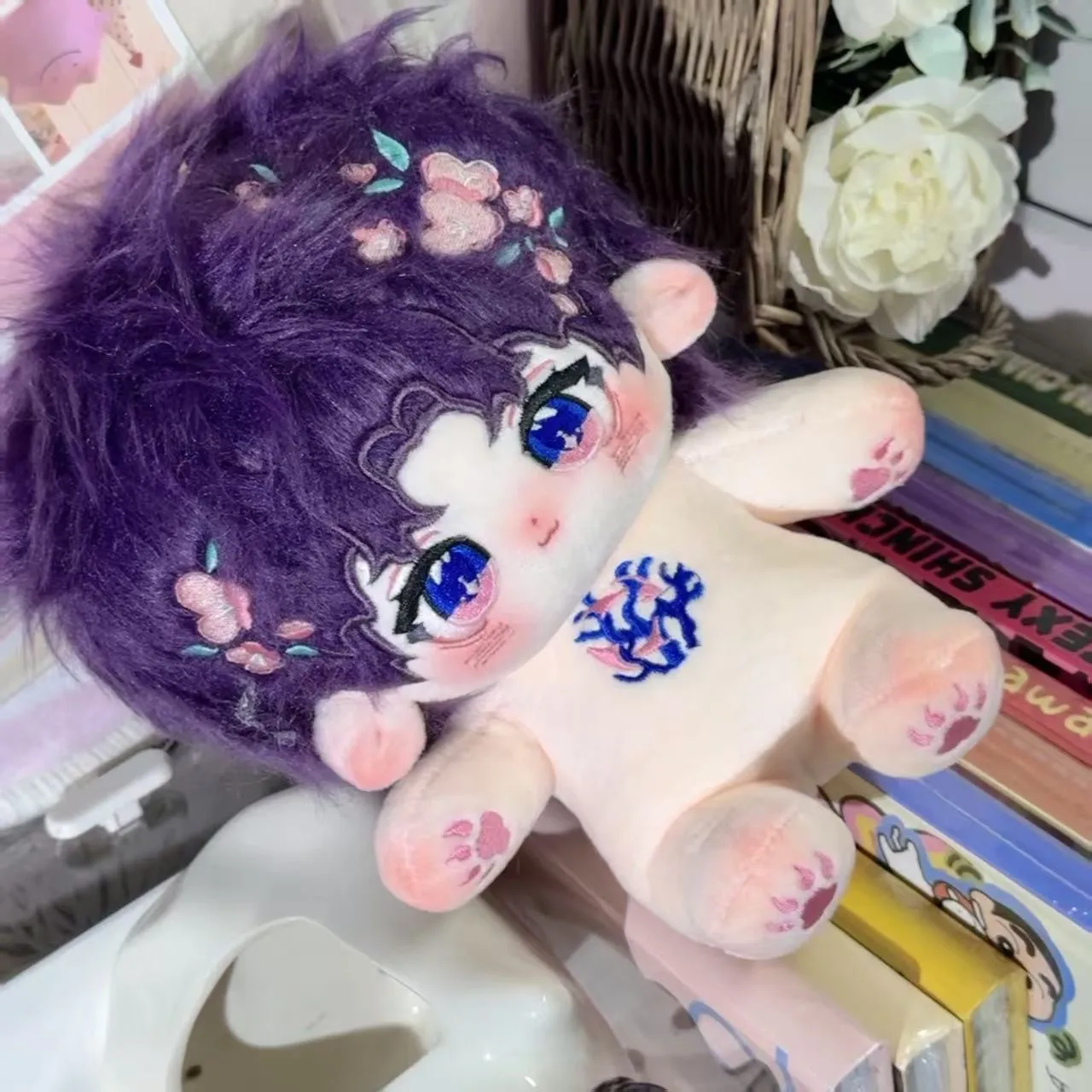 En stock 20 cm amour et espace profond Rafayel peluche poupée avec squelette oreiller ornement Anime Figure jeu jouet enfants cadeau Ca