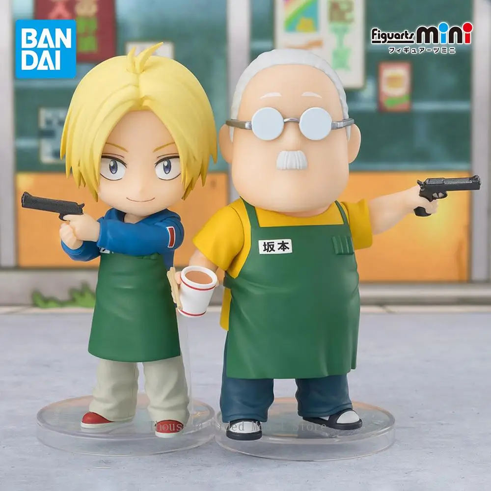 

IN Stock Original Bandai Figuarts Mini Sakamoto Days Taro Sakamoto & Shin Asakura Action Figure 9Cm Model Anime Collectible Toys