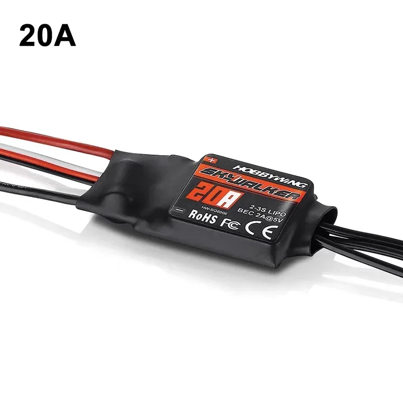 HobbyOO- Contrôleur de vitesse électrique Skywalker Esc, contrôle Ubec pour avion quadrirotor Rc FPV, 15A, 20A, 30A, 40A, 50A, 60A, 80A