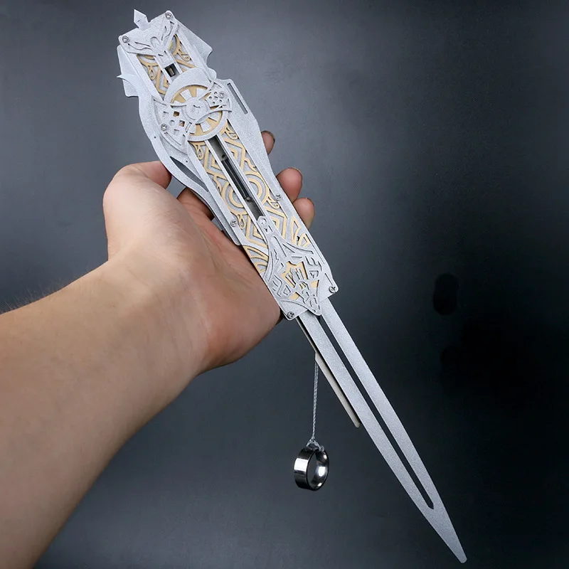 PVC Hidden Sword Adult Bullet Blade Hidden Sword Action Figure Hidden Sword Weapon Hidden Sword Can Eject Kids Toy Gift