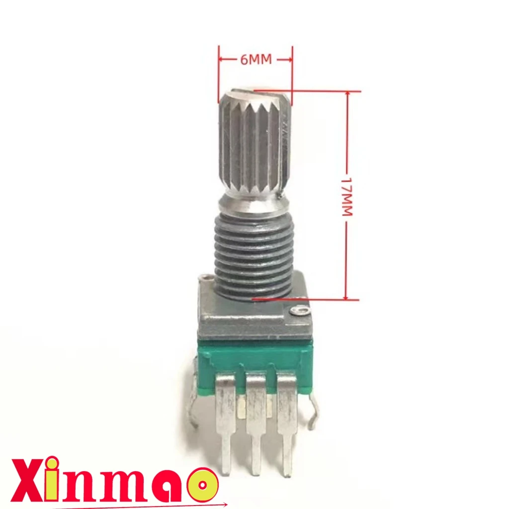 1PCS RK097 single link vertical 10K/100K/500K precision rotary potentiometer speaker amplifier volume adjustment 3-pin