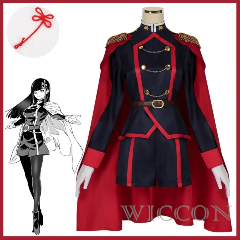 Costume de Cosplay de Soldat Chrétien en Chaîne pour Femme, Perruque, Uniforme Rouge Everak, Ensemble Complet, Sexy, Carnaval, Halloween, Nouveau, 2024