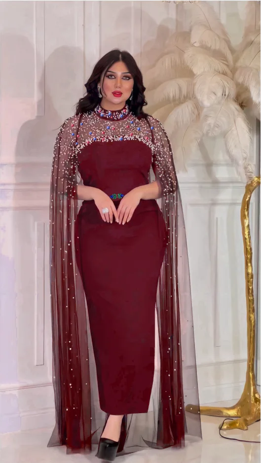 Eid Mubarak Bodycon Abayas Frauen Muslimischen Mesh Abendkleid Dubai Kaftan Türkei Robe Mantel Hülse Hochzeit Islam Kleidung Vestidos