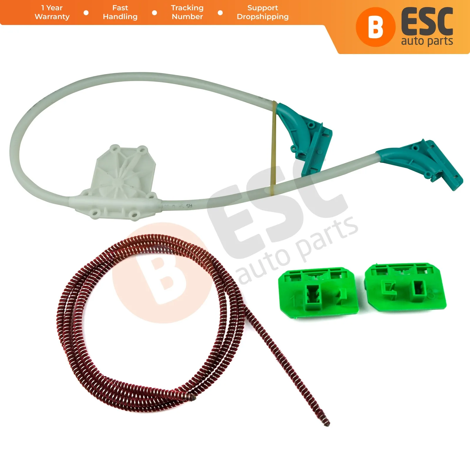 

ESC Auto Parts EWR5098 Electrical Power Window Regulator Repair Kit Front Right Door:5010301994 for DAF LF 45 / 55 2001-On