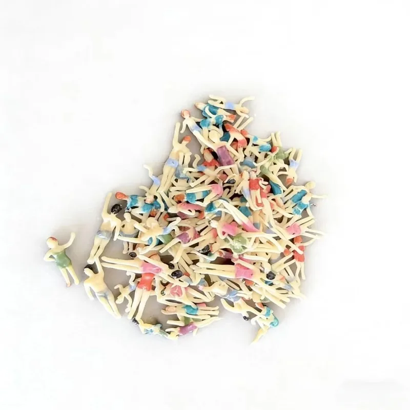 10pcs1/50 1/75 1/100 1/150 Diorama Micro Landscape Model Swimsuit Mini Figures Sand Table Model DIY Handmade Realistic Dolls
