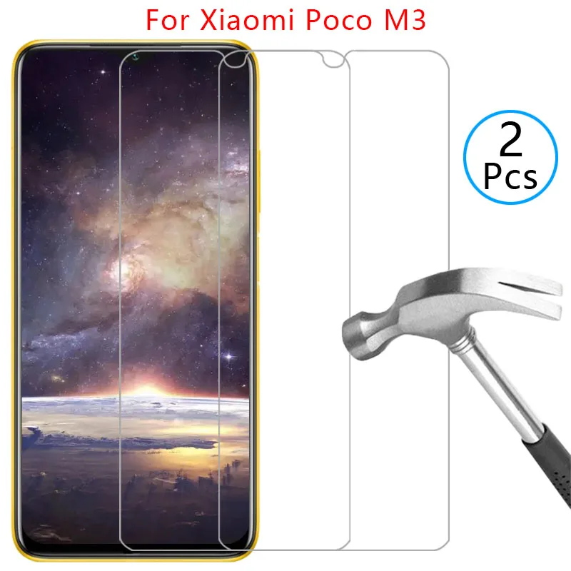 حافظة هاتف لهاتف شاومي بوكو m3 من الزجاج المقسى على pocom3 m 3 3m 4g 5g غطاء خلفي 360 واقي xiomi xaomi poc pco m3