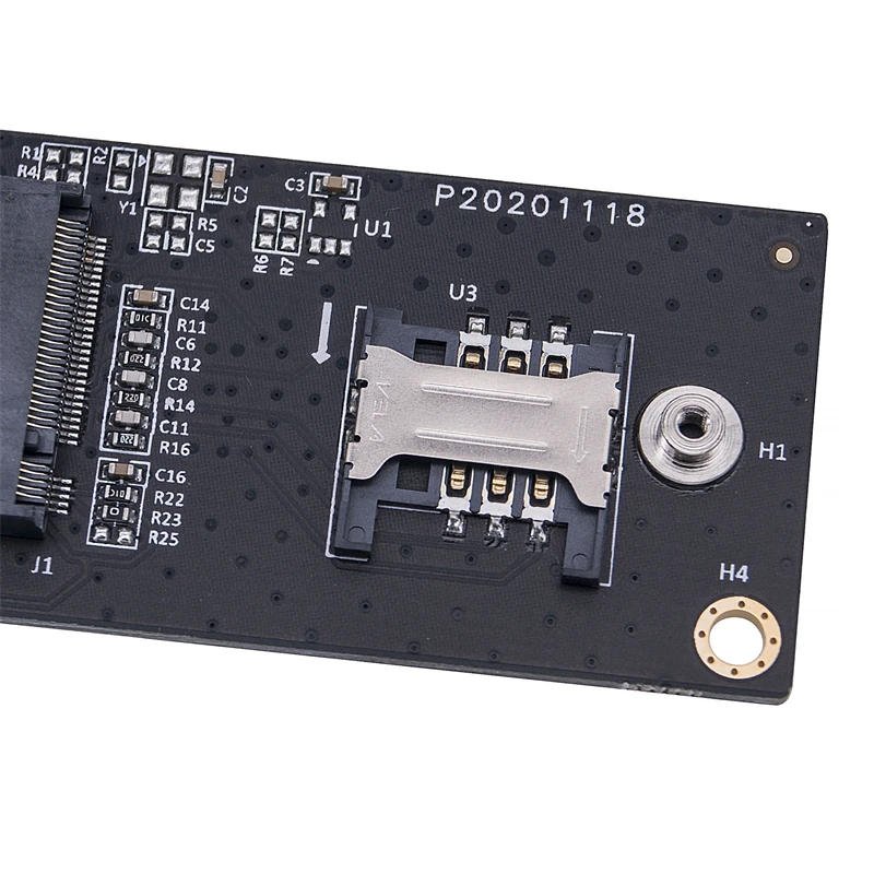 NGFF M.2 Key B - USB3.0ネットワークアダプター M.2 Key B - USB 3.0ライザーボード（6ピン/8ピンSIMカードスロット付き、3G/4G LTE WWANモジュール対応）