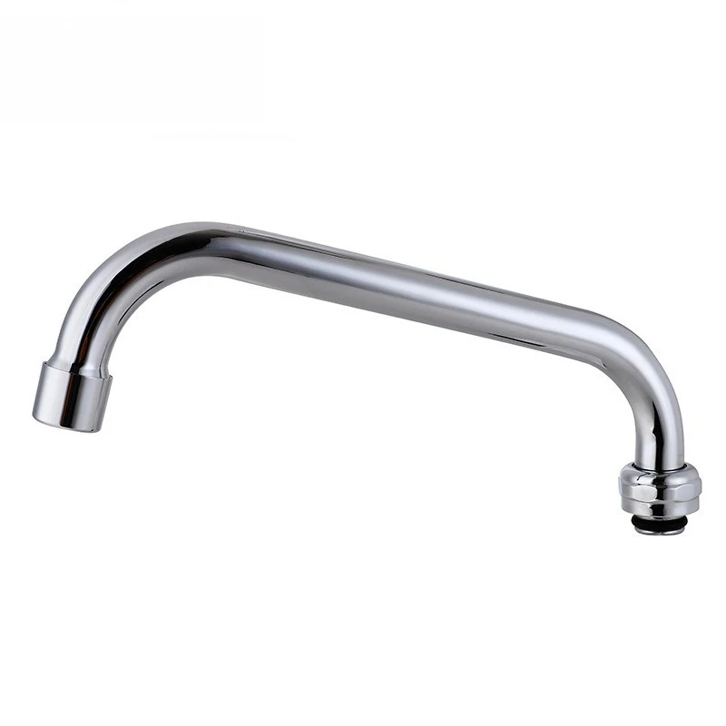 

12 inch flat pipe outlet stainless steel outlet kitchen faucet accessories straight elbow household