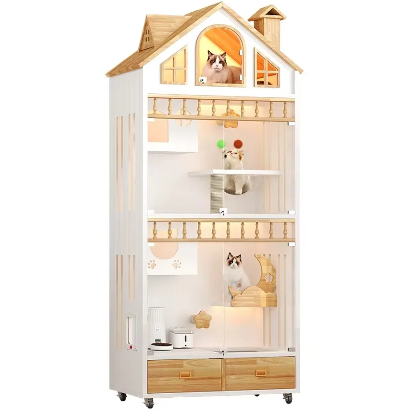 

Очень большая многофункциональная вилла-домик для животных с высококачественной когтеточкой