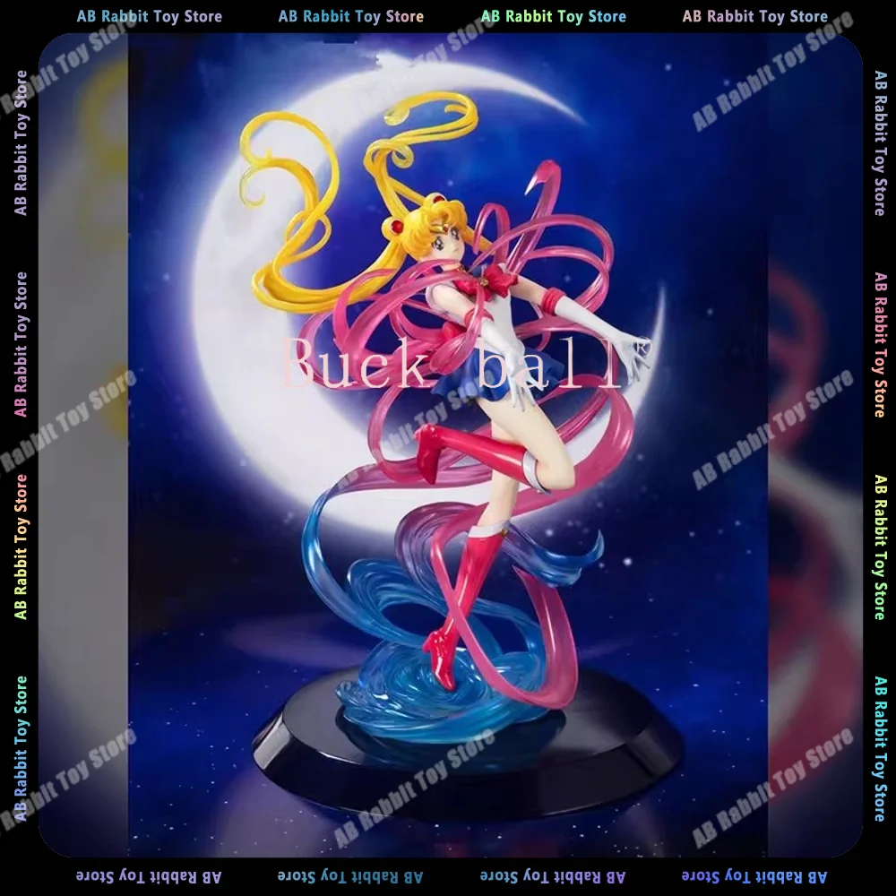 New 20cm Sailor Moon Figures Tsukino Usagi Anime Figure Sailor Moon Figurine Gk Statue Figurine Model Doll Collection Room Toys