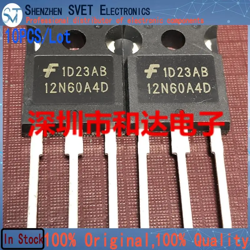 10PCS/Lot 12N60A4D HGTG12N60A4D  TO-247 600V 54A   New Imported Original 100%Test In Stock Fast Ship