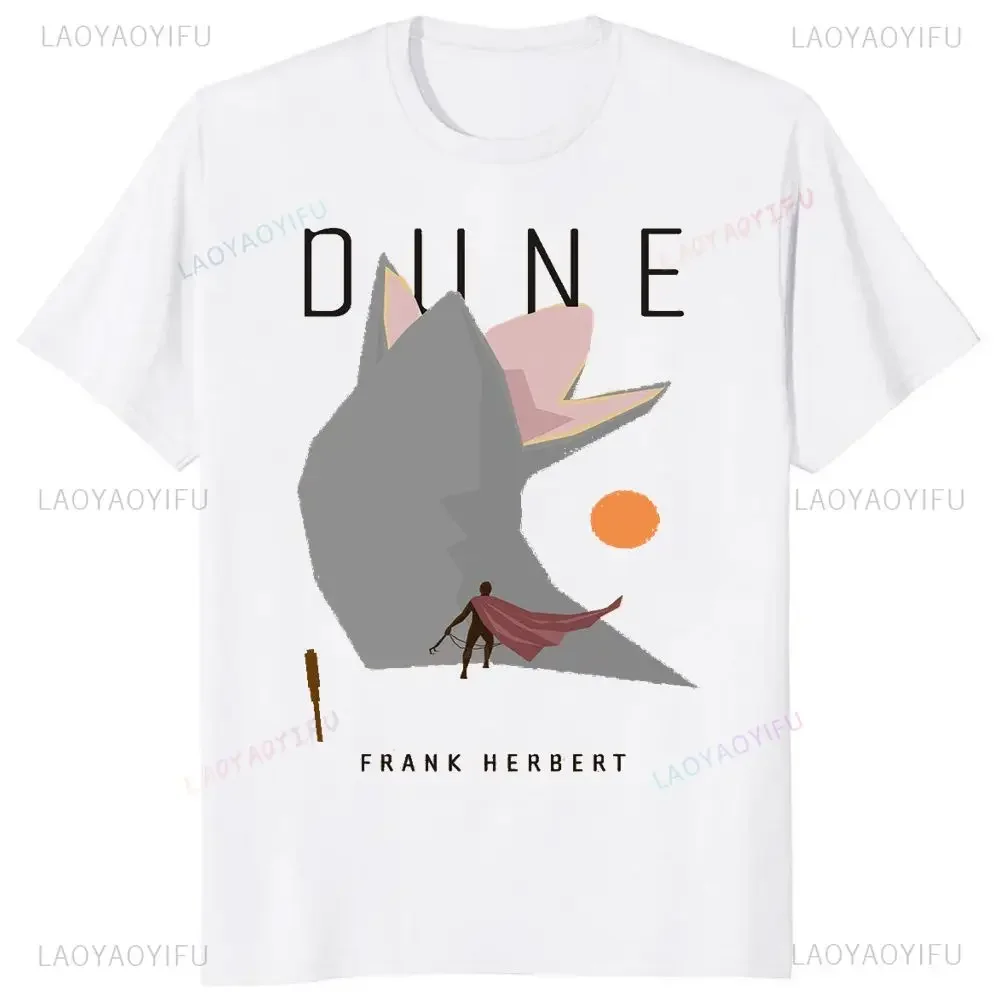 Streetwear T-shirt Vintage Movie Dune 2 Print T-shirt Summer Trend Short Sleeve Unisex Shirt Graphic Oversized T-shirt