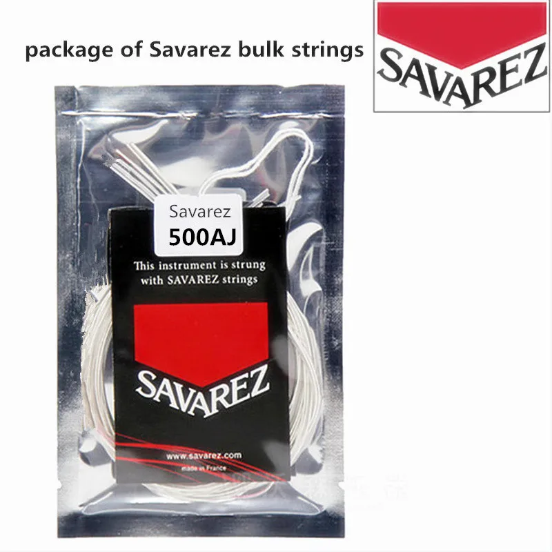 Original Savarez Classic Guitar Strings Nylon Basses Strings For Guitar Classical Bulk Strings One Set Guitar Parts