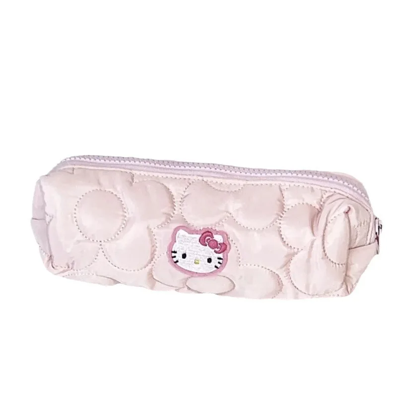 Sanrio Hello Kitty Pencil Pouch Large Capacity Pen Case Cute Kt Cat Cosmetic Bag Girls Student Supplies Stationery Gifts