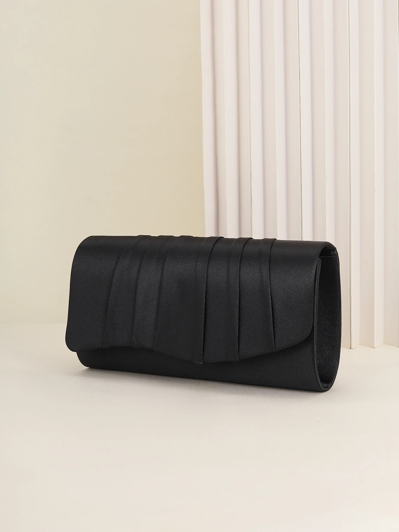 Damen-Dinner-Tasche, plissiert, einfarbig, Clutch, Party, Abendessen, Hochzeit, leicht, luxuriös, Umschlag, Abendtasche für Abschlussball, Abendessen/Bankett – Detail 12