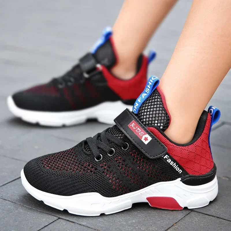 Brand Sneakers Breathable Children's Sports Shoes Boys Teenagers School Trendy Mesh Leisure Shoes Kids Girls Light Running Shoes