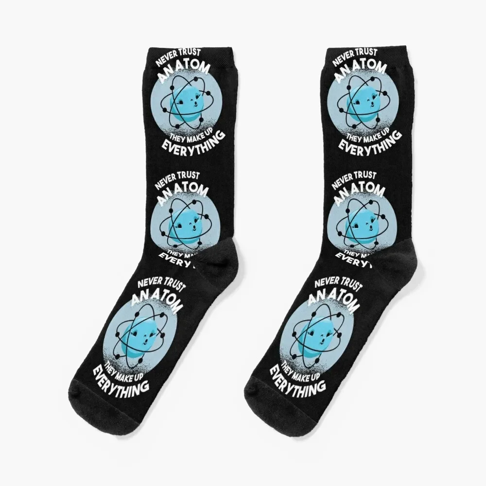 Atom, science, quote Socks funny sock shoes tennis ankle Women's Socks Men's