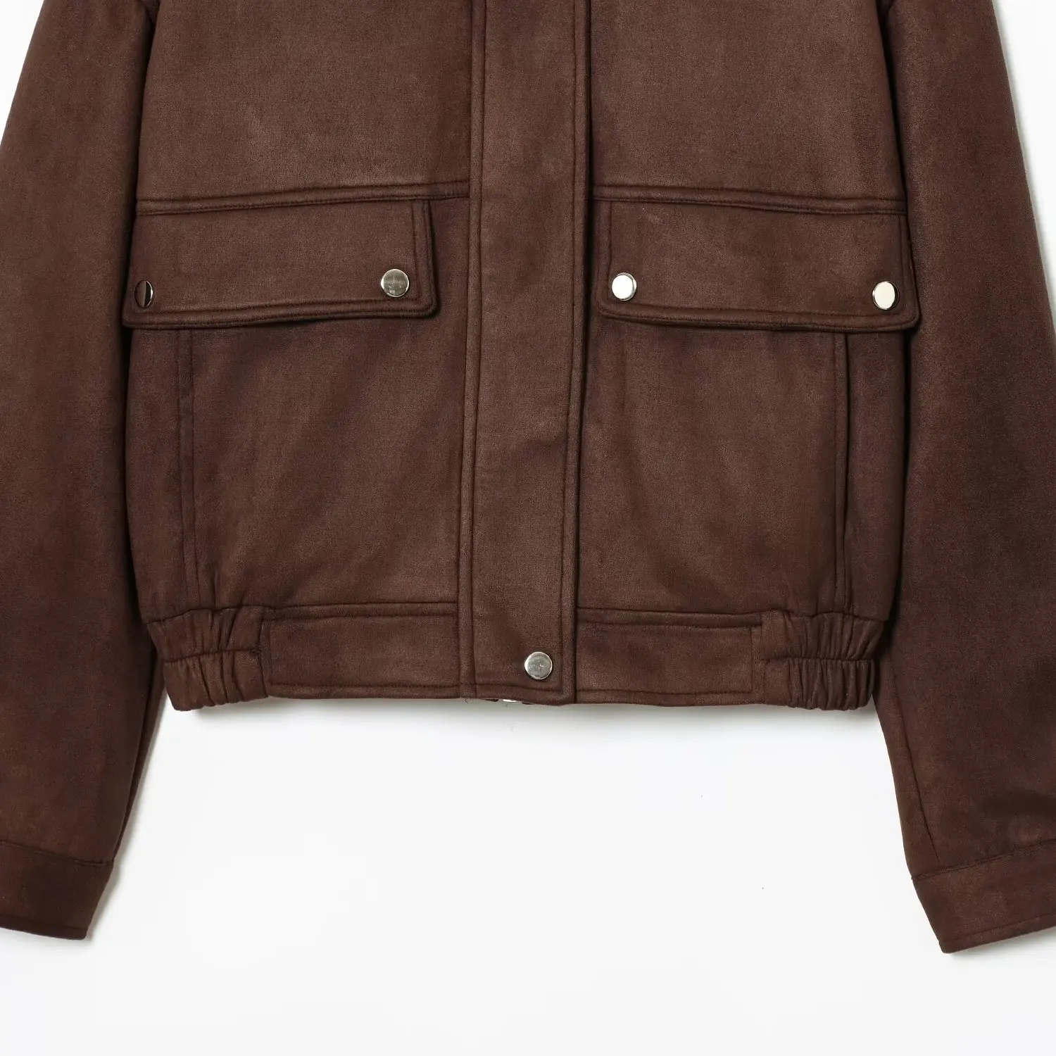 معطف JNLEAOG للسيدات للخريف معطف خريفي جديد Sle ket مزين من جلد الغزال الصناعي ملابس خارجية من البوليستر للسيدات #4