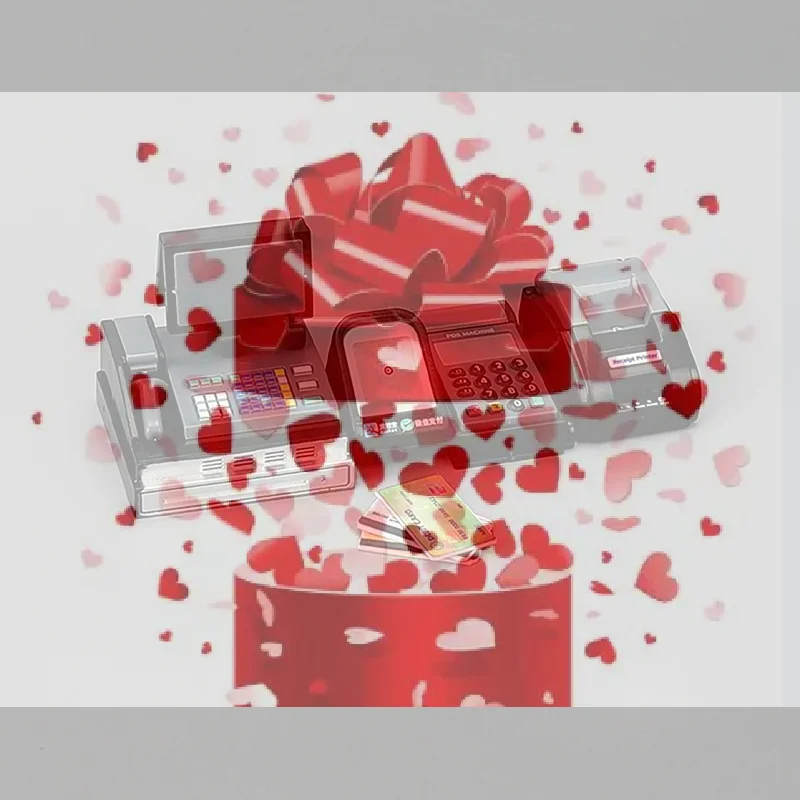 

Кассовый аппарат для кукольного домика, мини-супермаркет, терминал оплаты, реквизит для сцен из кукольного домика