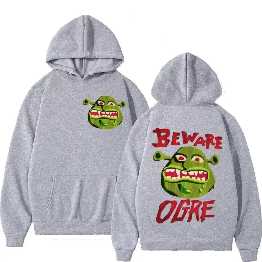 Animated Film Shrek Graphic Hoodie Men\'s Women\'s Gothic Fashion Hooded Sweatshirts Vintage Casual Oversized Pullovers Streetwear