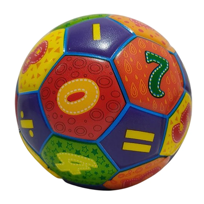 Pelota elástica suave y sólida para niños, juguete de fútbol Digital de descompresión, educación de la primera infancia, 6,3 CM, 1 unidad