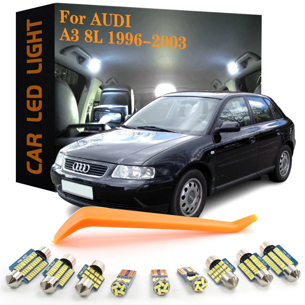 27pcs Canbus Car Accessories LED Interior Lights For Audi A3 8L Hatchback 1996 1997 1998 1999 2000 2001 2002 2003 No Error Lamps