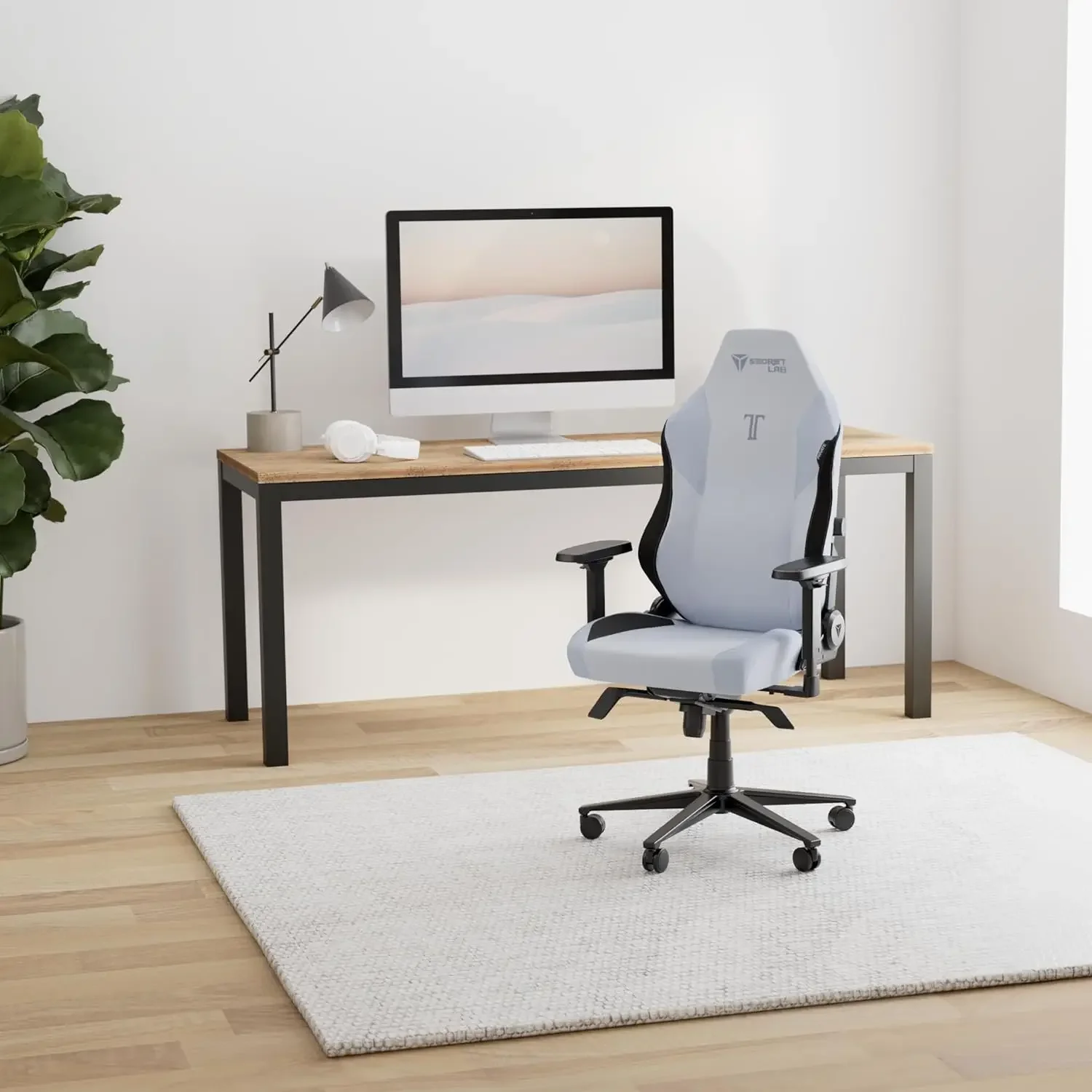 Ergonomic & Heavy Duty Computer Chair with 4D Armrests, Magnetic Head Pillow & Lumbar Support