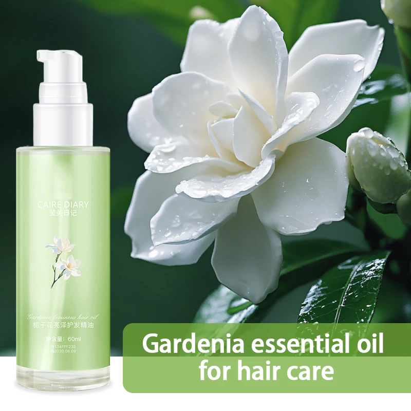 زيت جاردينيا اللامع للعناية بالشعر، يزيد من بريق الشعر، والشعر الناعم، والشعر المنفوش، والعناية المستقيمة للتجعيد #6