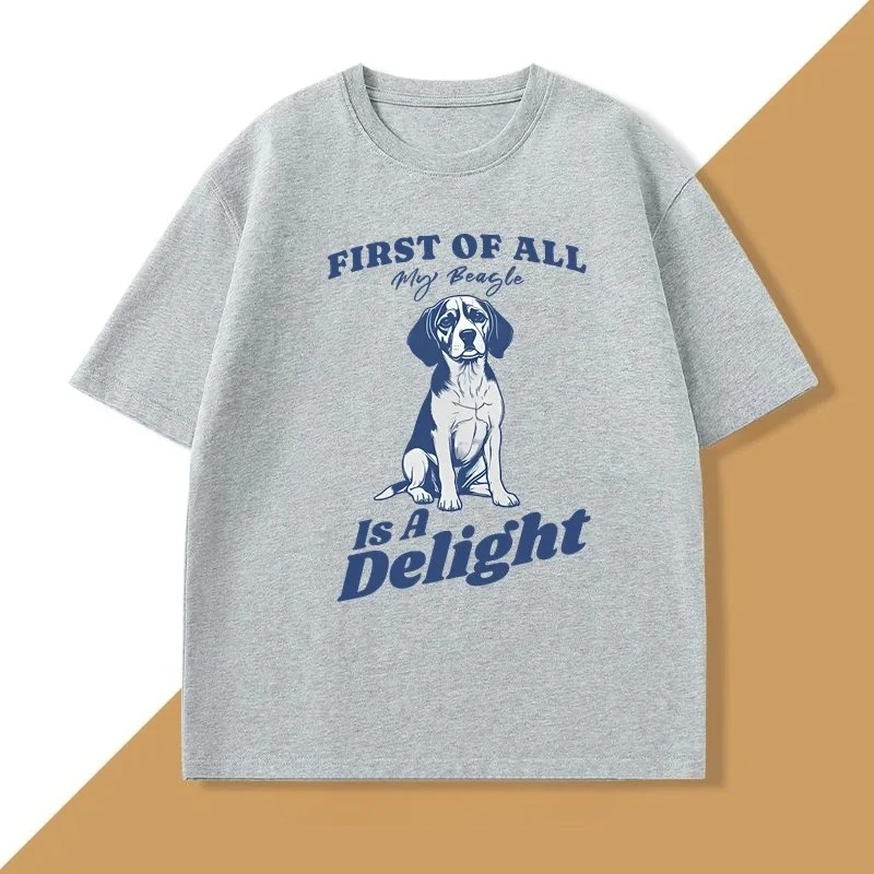 بيغل الكلب تي شيرت لطيف بيغل عاشق تي شيرت المرأة تي شيرت مطبوع موضة الكلب أمي تي شيرت عادية كم قصير تيز الجرافيك تي شيرت