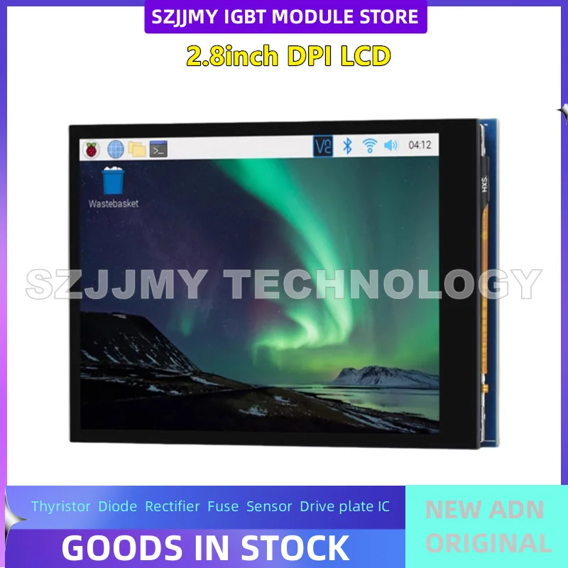 

Raspberry Pi 2,8-дюймовый цветной дисплей с полной ламинацией 262K, сенсорный экран, ЖК-модуль, связь DPI