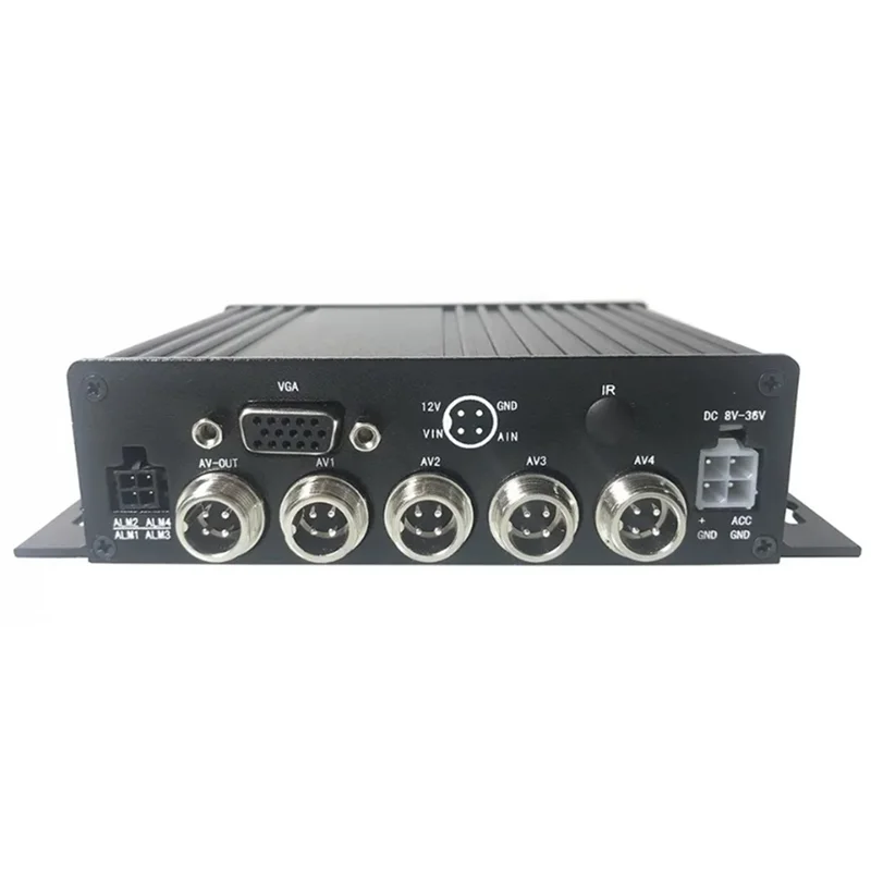 Vehicle-Mounted Mobile Hard Disk Video Recorder HD 1080P 4-Channel Monitoring Supports 512GB SD Suitable for Buses Durable