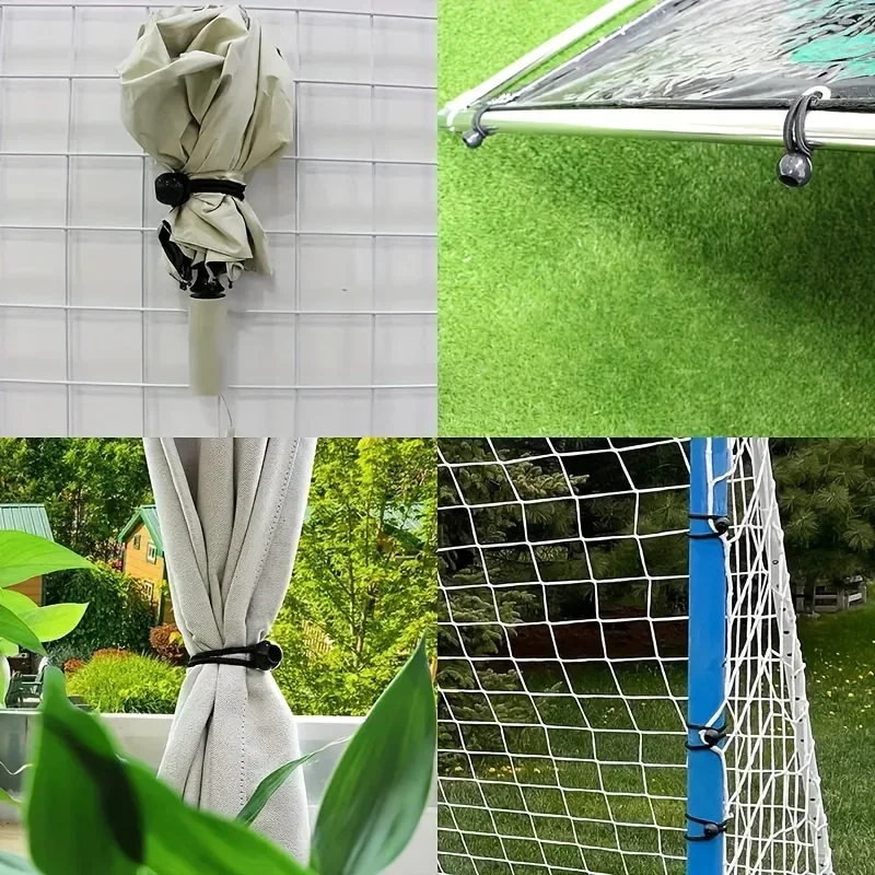 25pcs Heavy Duty Ball Bungee Cords - Perfect For Shelter, Gazebo, Camping, Tent, Cargo, Yard & More!