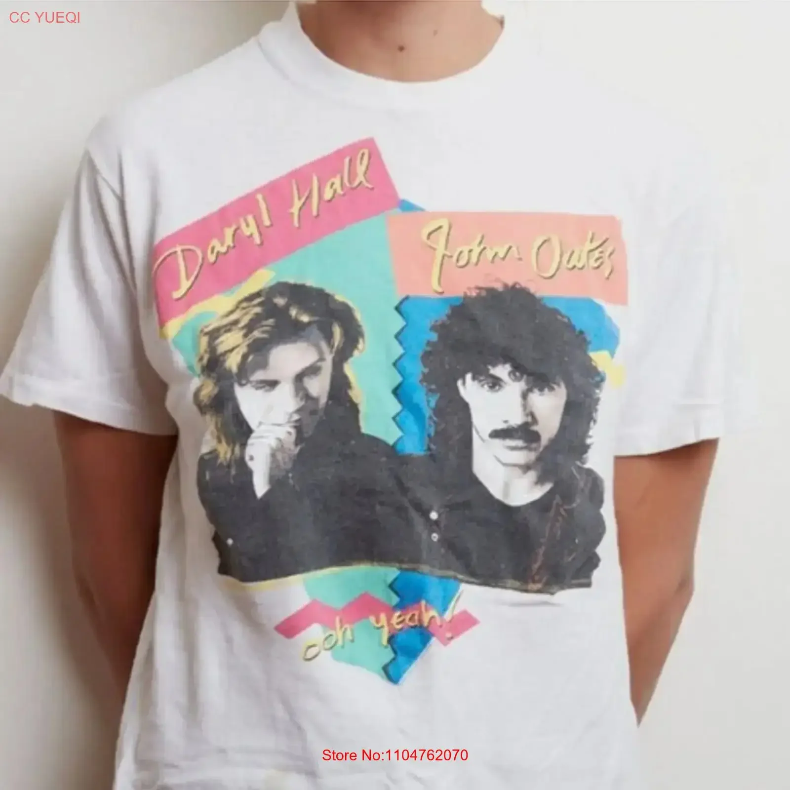 Hall Oates T shirt rock band cotton unisex full sizes vintage Washed Unisex Soft Stretched homme streetwear
