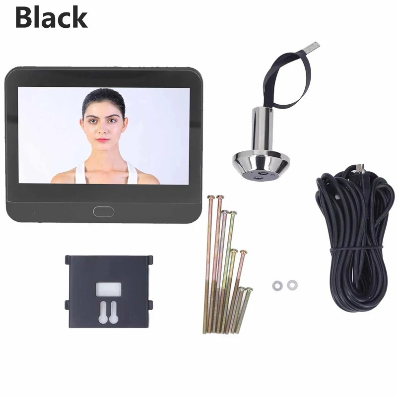 NONE HD 1080p 4,3 Zoll drahtlose visuelle Tür Guckloch Kamera Nacht Pir WiFi drahtlosen Sicherheits schutz Smart Home mit Zwei-Wege-Anruf 3