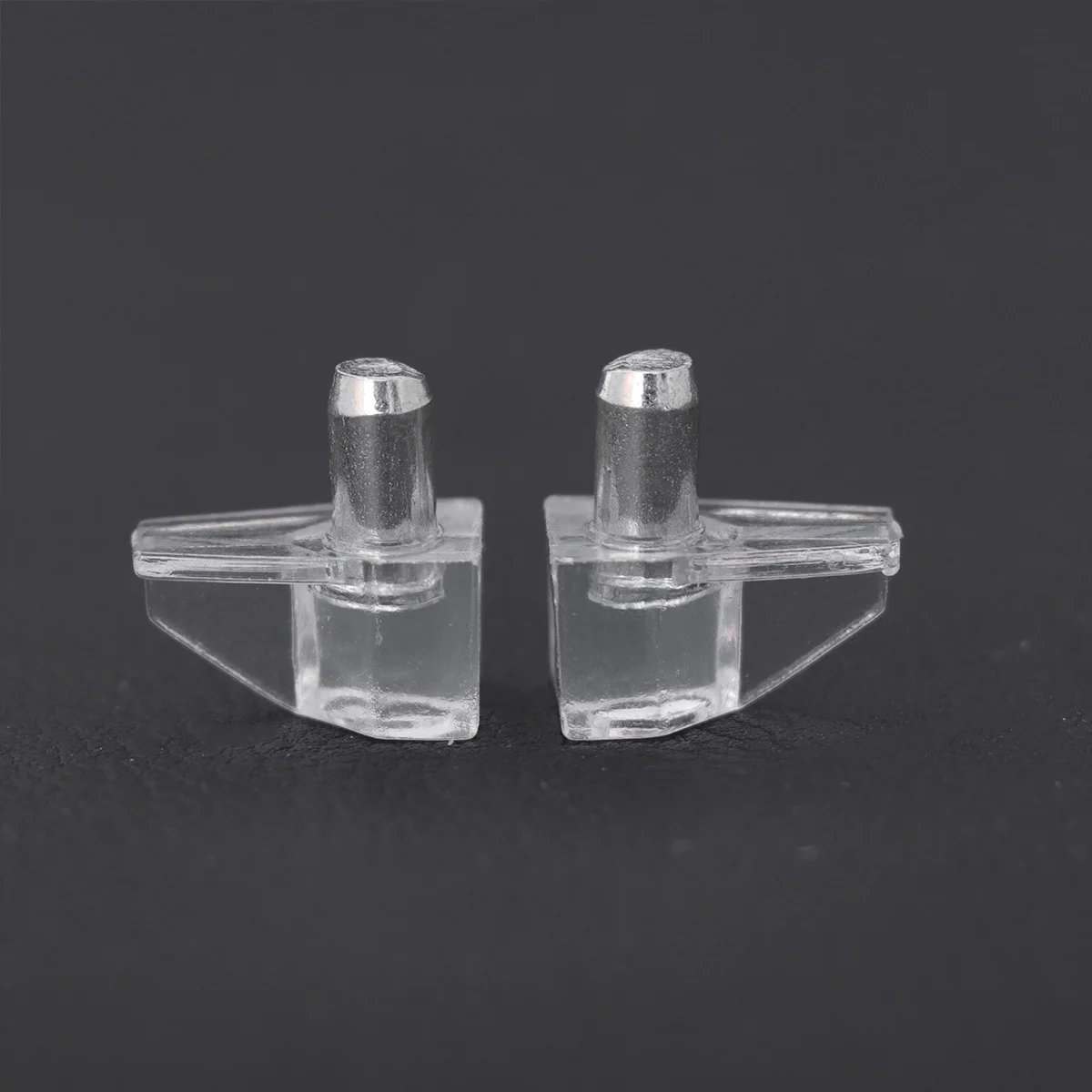 

40Pcs Shelf Support Heavy Duty Premium Plastic Brackets for Cabinet Bookcase Shelving Fixtures Transparent White