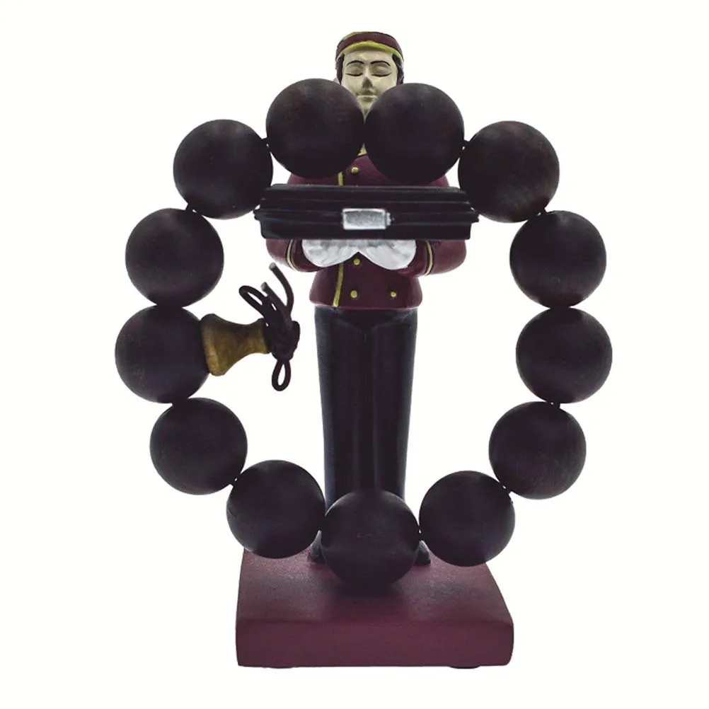 1Pcs Watch Rack Waiter Shaped Resin Premium Watch Holder Home Store Office Display Rack Unique Creative Dark Red
