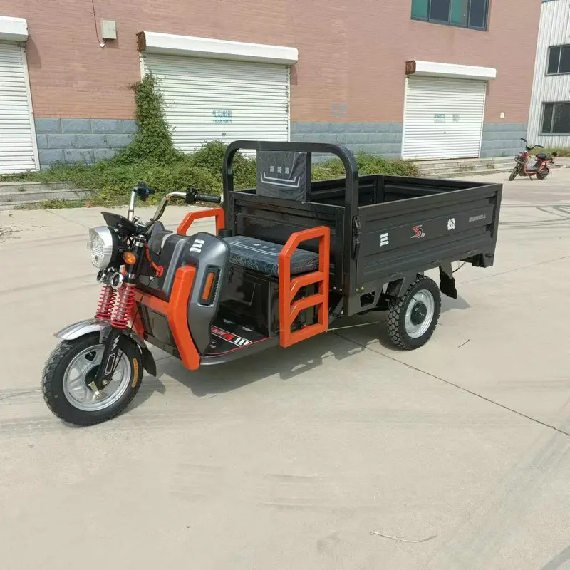 High Produce 3 Wheel Electric Cargo Tricycle Multiple Color in Many Stock Cargo Electric Tricycle with Passenger Seat