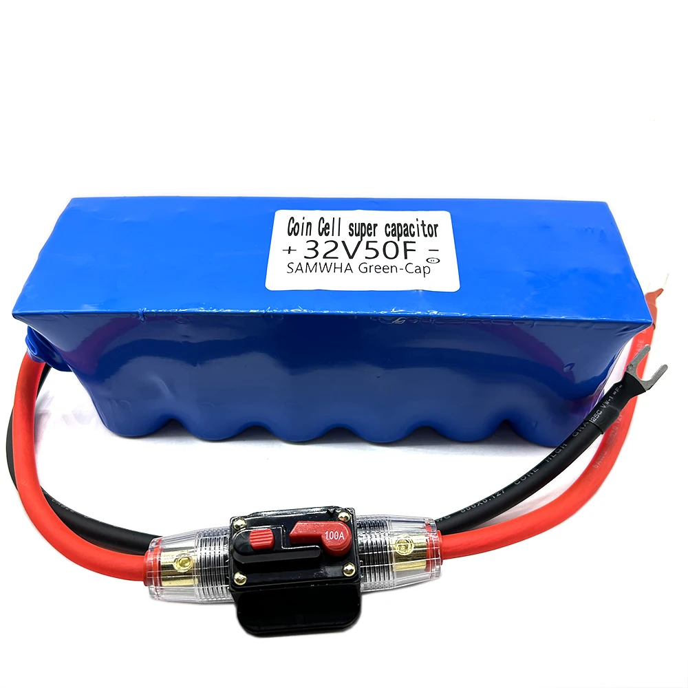 SAMWHA-supercondensador electrónico automotriz, fuente de alimentación de respaldo de gran capacidad, 32V, 32V, 32V50F, Green-Cap