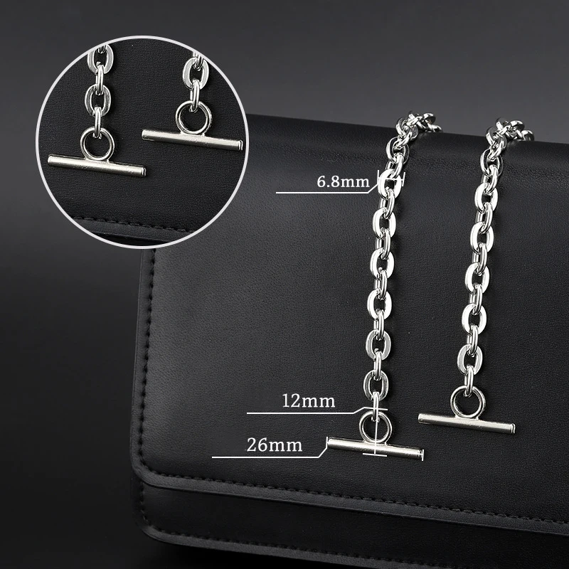 Licht O Form Kupfer Tasche Kette Metall Ersatz Geldbörse Kette Schulter Crossbody-tasche Strap für Kleine Handtasche Griff